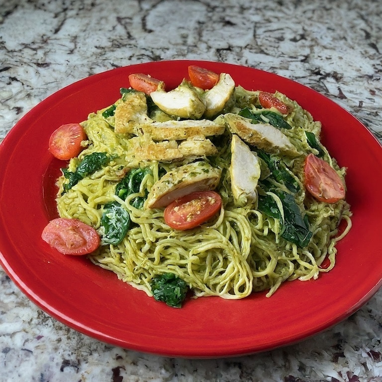 Chicken Pesto with Capellini – Quick, Easy & Delicious Spring Recipe