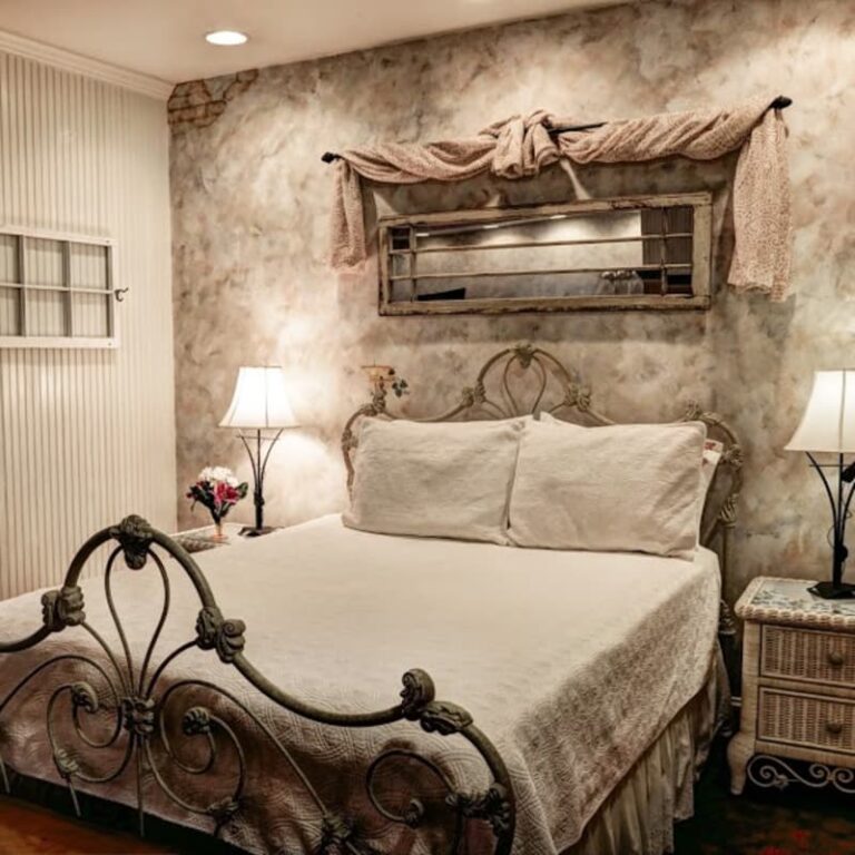 Spacious suite on the third floor of Olde Square Inn with a king and queen-sized bed and a 360 view of the area.